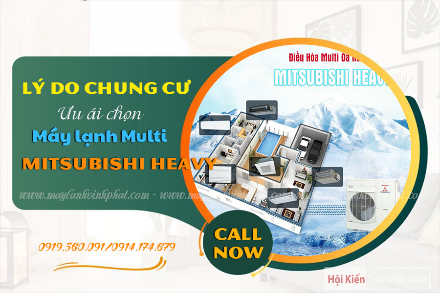 Các Model Dàn nóng Điều hòa hệ MULTI MITSUBISHI HEAVY hiện nay